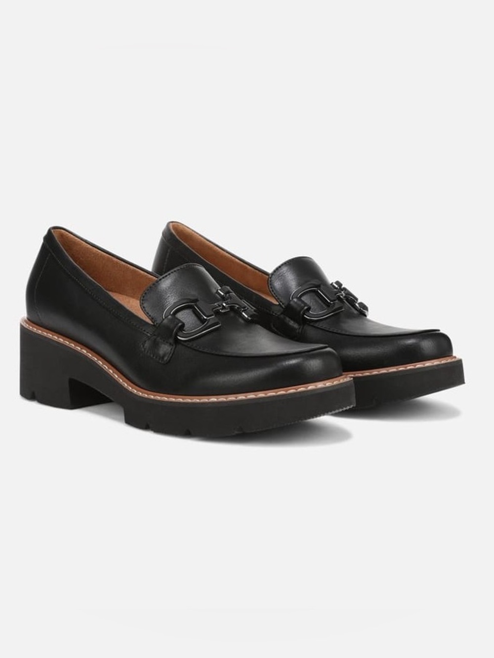 Naturalizer Corrine Platform Loafer Black Sz 10M Academia Preppy Collegiate Fall